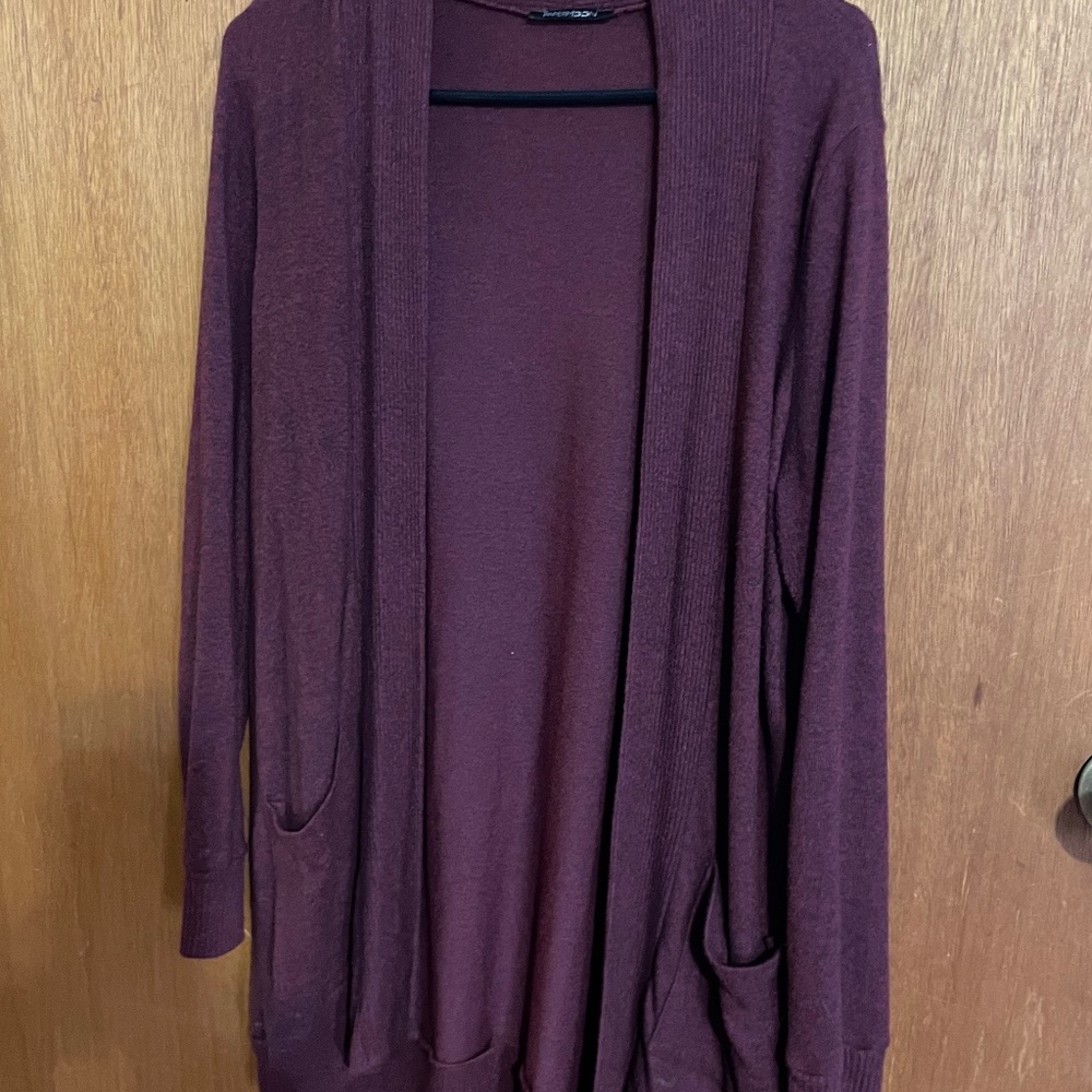 Paper moon Light weight Cranberry Large Cardigan